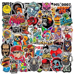 Bộ Sticker Logo Graffiti – 60 Sticker Đậm Chất Đường Phố & Cá Tính