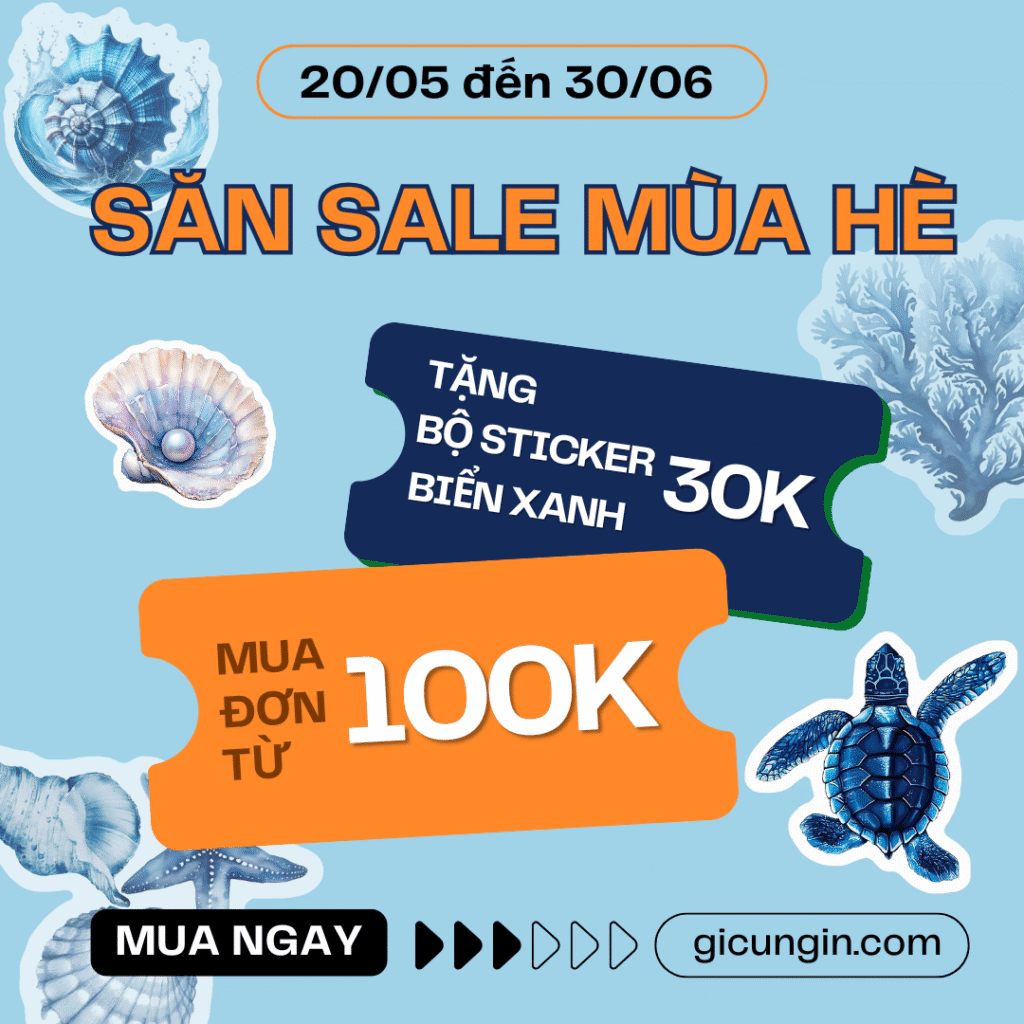 Bai dang Instagram Sale Khuyen mai Tre trung Vui tuoi Giam gia Xanh cam