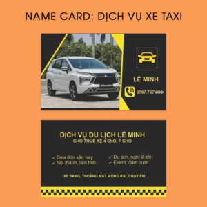 500 Name Card Taxi – Dịch Vụ Xe Du Lịch 4–7 Chỗ Chuyên Nghiệp, Rõ Ràng, Uy Tín