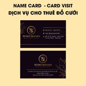 500 Name Card Dịch Vụ Cưới – Bí Quyết Xây Dựng Thương Hiệu Cho Studio Áo Cưới & Make-Up