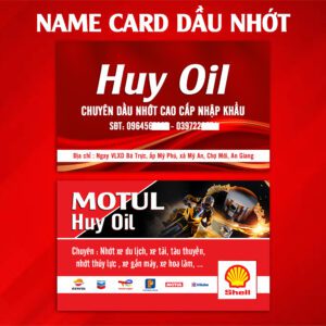 500 Name Card Dầu Nhớt – Thiết Kế Chuyên Nghiệp, Chuẩn Ngành, Gây Ấn Tượng Mạnh