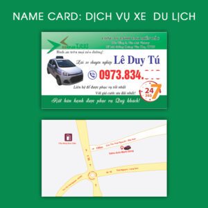 500 Name Card Taxi – Thiết Kế Danh Thiếp Xe Du Lịch Chuyên Nghiệp