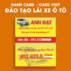 500 Name Card Taxi – Mẫu Danh Thiếp Cho Dịch Vụ Hợp Đồng Du Lịch – Đào Tạo Lái Xe POSTER4 100