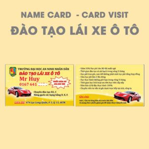 500 Name Card Đào Tạo Lái Xe Ô Tô – Hỗ Trợ Học Viên Tận Tình