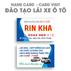 500 Name Card Dịch Vụ Du Lịch – Xe 4–7 Chỗ | Mẫu Danh Thiếp Hợp Đồng Du Lịch, Đưa Đón Tận Nơi