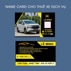 500 Name Card Taxi – Mẫu Danh Thiếp Dành Cho Dịch Vụ Cho Thuê Xe