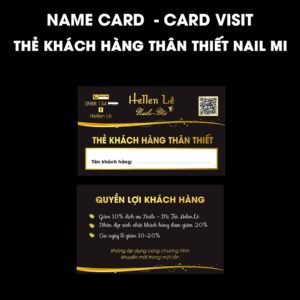500 Name Card Khách Hàng Thân Thiết – Giải Pháp Giữ Chân Hiệu Quả Cho Tiệm Nail – Mi