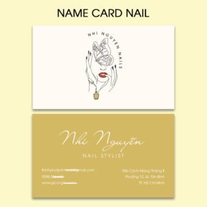 500 Name Card Nail – Tấm Danh Thiếp Thanh Lịch Cho Stylist & Chủ Tiệm Làm Móng