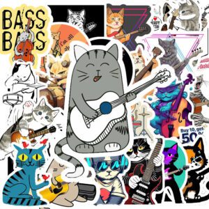 Bộ 50 Sticker Bass Cat – Khi Mèo Kết Hợp Với Âm Nhạc!