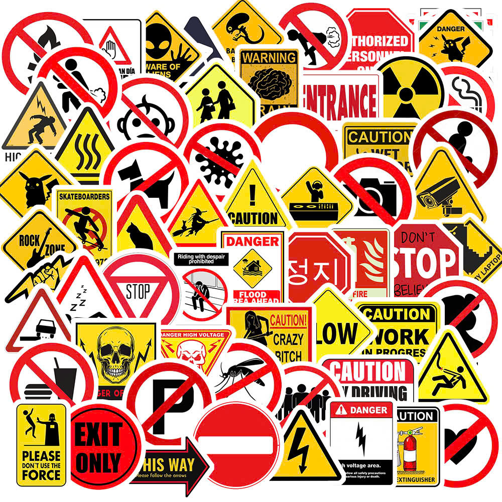 Sticker Biển Cảnh Báo (2) Sticker Bien Canh Bao 2
