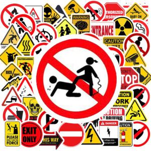 Bộ 50 Sticker Biển Cảnh Báo – Nhỏ Gọn Nhưng Cực Kỳ Hữu Ích Sticker Bien Canh Bao 3