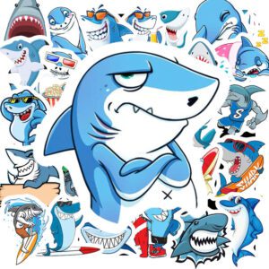 Bộ 50 Sticker Cá Mập – Siêu Cá Tính, Ngầu Lòi Từ Dưới Biển Sâu Sticker Ca Map 1