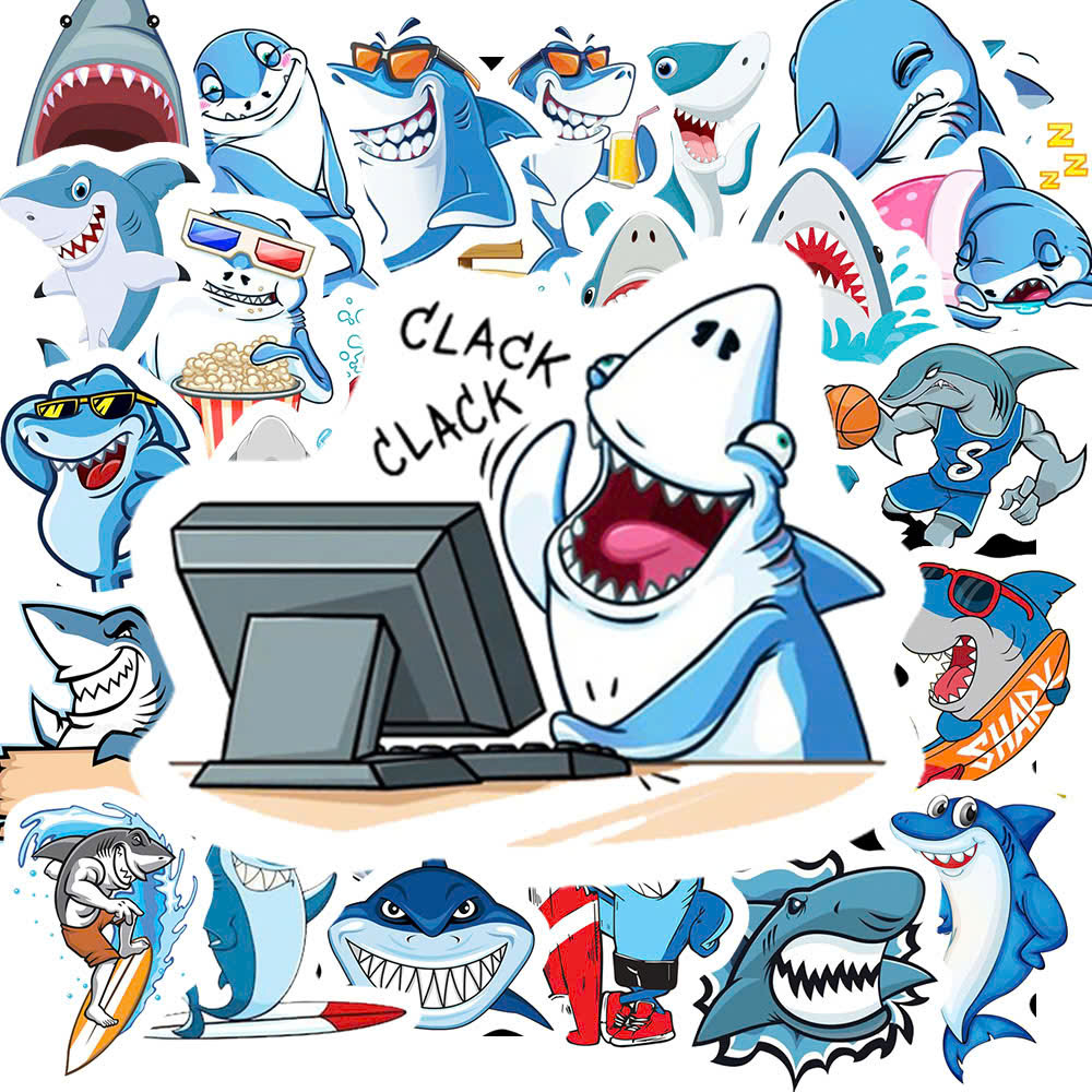 Sticker Cá Mập (2) Sticker Ca Map 2