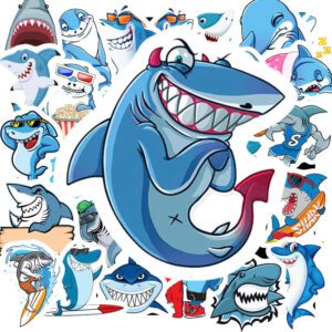 Bộ 50 Sticker Cá Mập – Siêu Cá Tính, Ngầu Lòi Từ Dưới Biển Sâu Sticker Ca Map 3