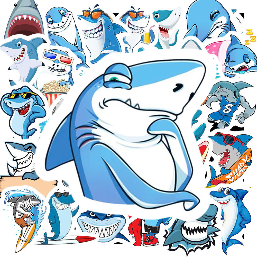 Sticker Cá Mập (4) Sticker Ca Map 4