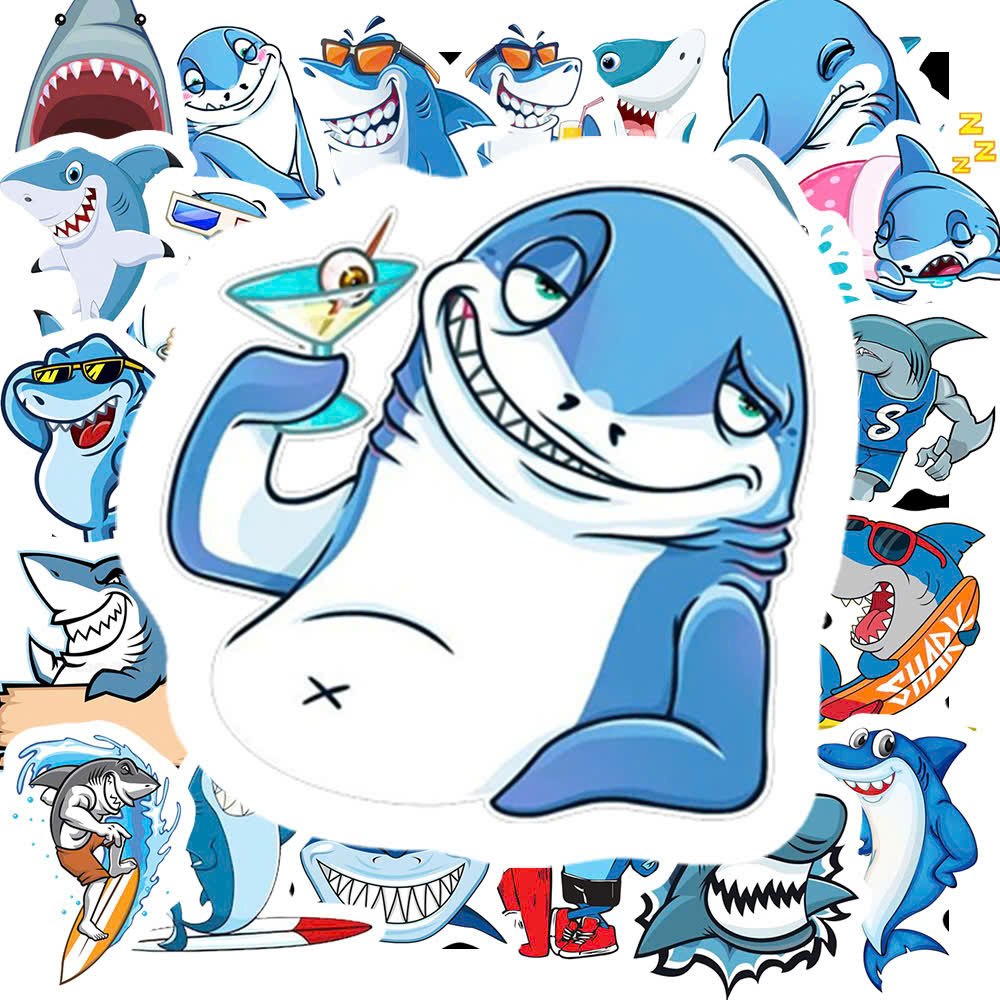 Sticker Cá Mập (5) Sticker Ca Map 5