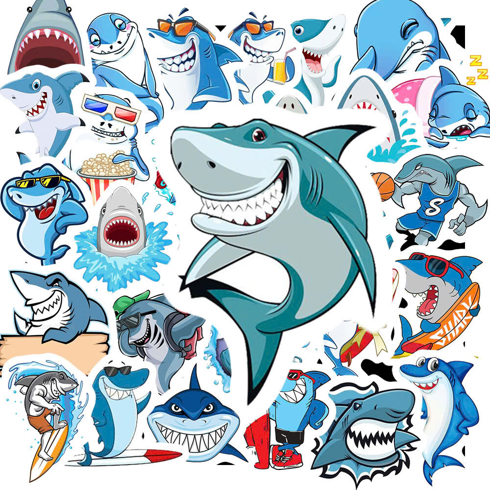Sticker Cá Mập (6) Sticker Ca Map 6