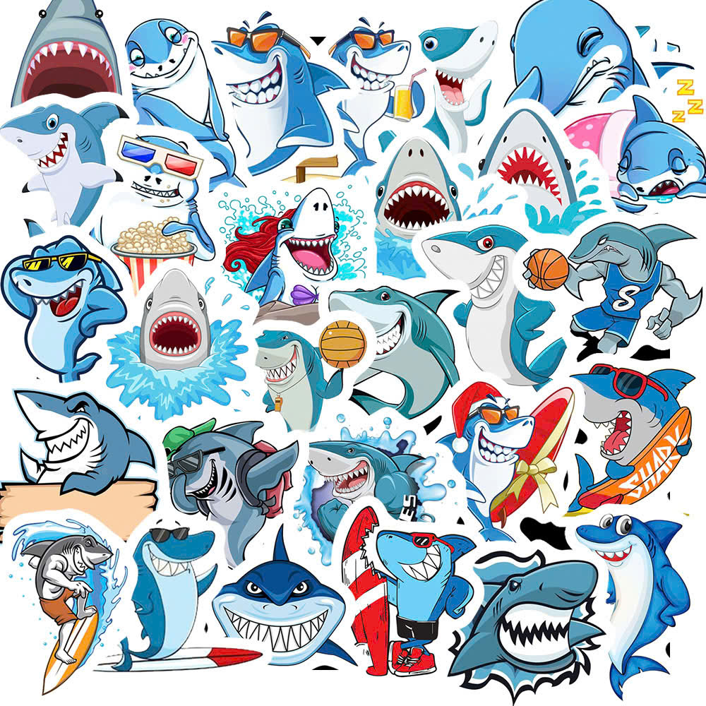 Sticker Cá Mập (8) Sticker Ca Map 8