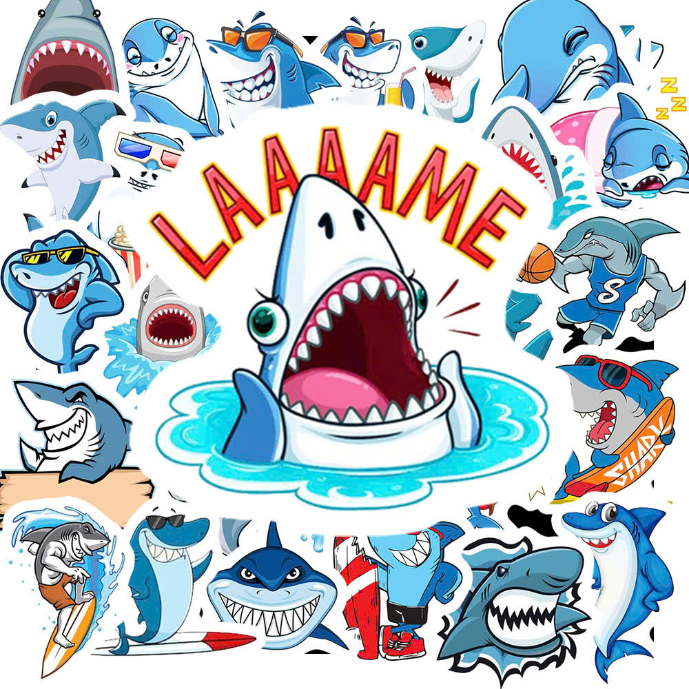 Sticker Cá Mập (9) Sticker Ca Map 9