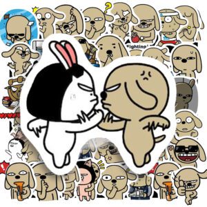 Bộ 50 Sticker Chó Nâu Siêu Bựa – Cười Té Ghế, Dán Là Vui Sticker Cho Nau Sieu Bua 6