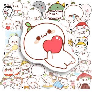 Bộ 50 Sticker Cục Bột Đáng Yêu – Nhỏ Nhắn, Dễ Thương, Dán Là Yêu Sticker Cuc Bot Dang Yeu 1