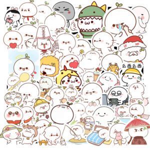 Bộ 50 Sticker Cục Bột Đáng Yêu – Nhỏ Nhắn, Dễ Thương, Dán Là Yêu Sticker Cuc Bot Dang Yeu 2