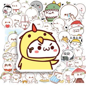 Bộ 50 Sticker Cục Bột Đáng Yêu – Nhỏ Nhắn, Dễ Thương, Dán Là Yêu Sticker Cuc Bot Dang Yeu 3