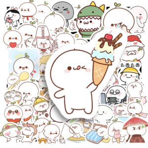 Bộ 50 Sticker Cục Bột Đáng Yêu – Nhỏ Nhắn, Dễ Thương, Dán Là Yêu Sticker Cuc Bot Dang Yeu 4