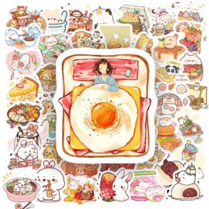 Bộ 100 Sticker Động Vật Ăn Uống – Dễ Thương, Đáng Yêu, Dán Là Thèm Ăn Sticker Dong Vat An Uong 2