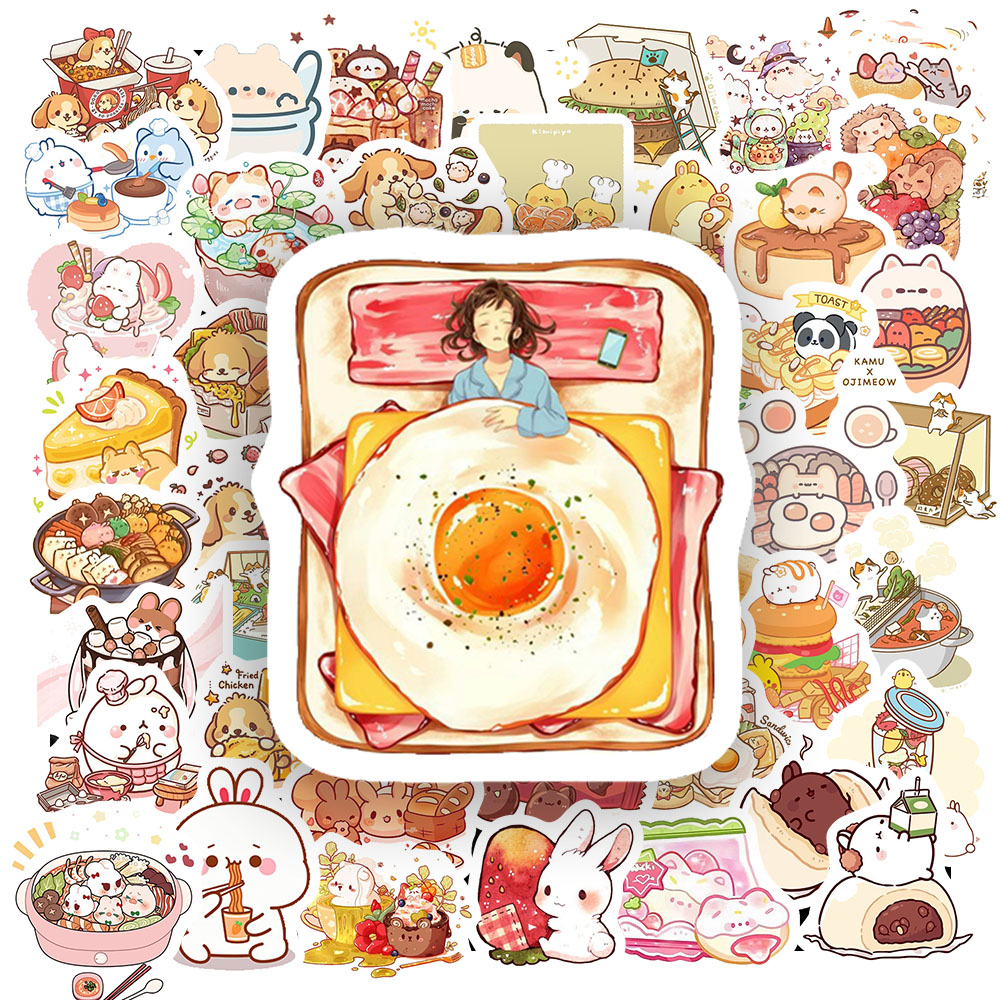 Sticker Động Vật Ăn Uống (2) Sticker Dong Vat An Uong 2