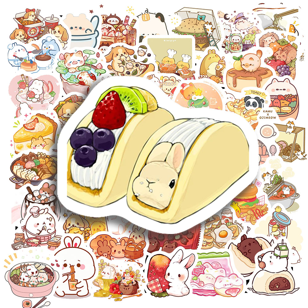 Sticker Động Vật Ăn Uống (7) Sticker Dong Vat An Uong 7
