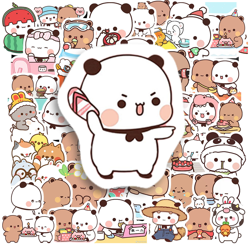 Sticker Gấu Nâu Và Gấu Trắng (2) Sticker Gau Nau Va Gau Trang 2