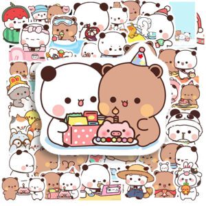 Bộ 50 Sticker Gấu Nâu Và Gấu Trắng – Dễ Thương Hết Nấc, Dán Gì Cũng Hợp Sticker Gau Nau Va Gau Trang 3