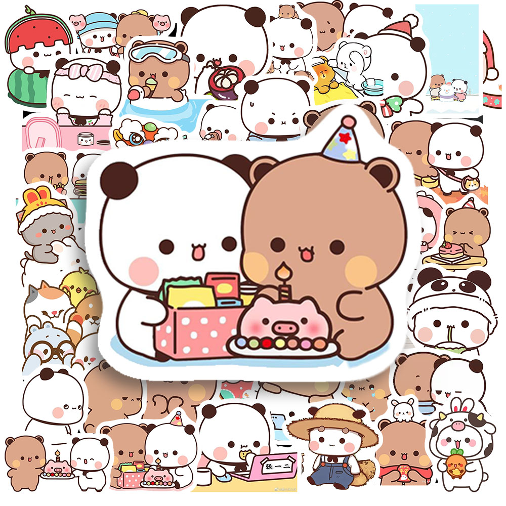 Sticker Gấu Nâu Và Gấu Trắng (3) Sticker Gau Nau Va Gau Trang 3