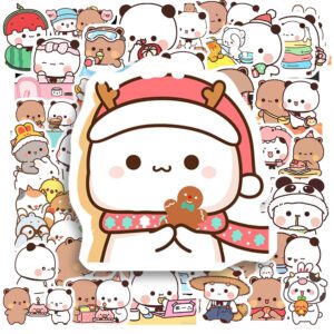 Bộ 50 Sticker Gấu Nâu Và Gấu Trắng – Dễ Thương Hết Nấc, Dán Gì Cũng Hợp Sticker Gau Nau Va Gau Trang 5