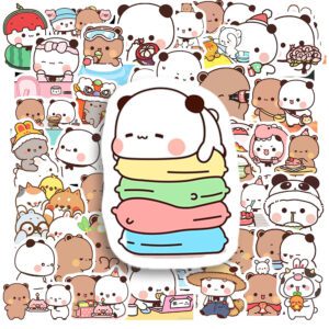 Bộ 50 Sticker Gấu Nâu Và Gấu Trắng – Dễ Thương Hết Nấc, Dán Gì Cũng Hợp Sticker Gau Nau Va Gau Trang 6