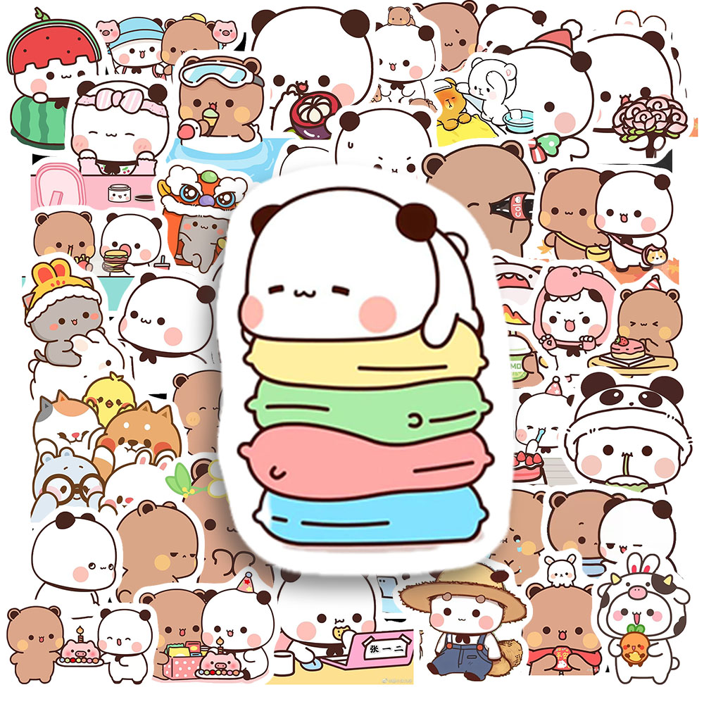 Sticker Gấu Nâu Và Gấu Trắng (6) Sticker Gau Nau Va Gau Trang 6