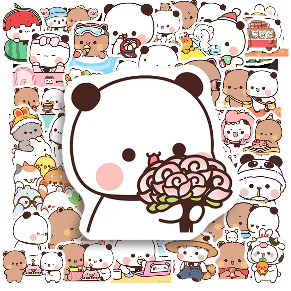 Sticker Gấu Nâu Và Gấu Trắng (7) Sticker Gau Nau Va Gau Trang 7