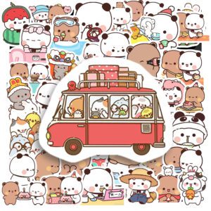 Bộ 50 Sticker Gấu Nâu Và Gấu Trắng – Dễ Thương Hết Nấc, Dán Gì Cũng Hợp Sticker Gau Nau Va Gau Trang 8
