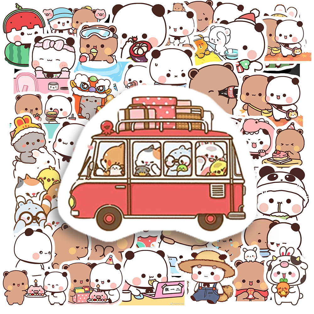 Sticker Gấu Nâu Và Gấu Trắng (8) Sticker Gau Nau Va Gau Trang 8