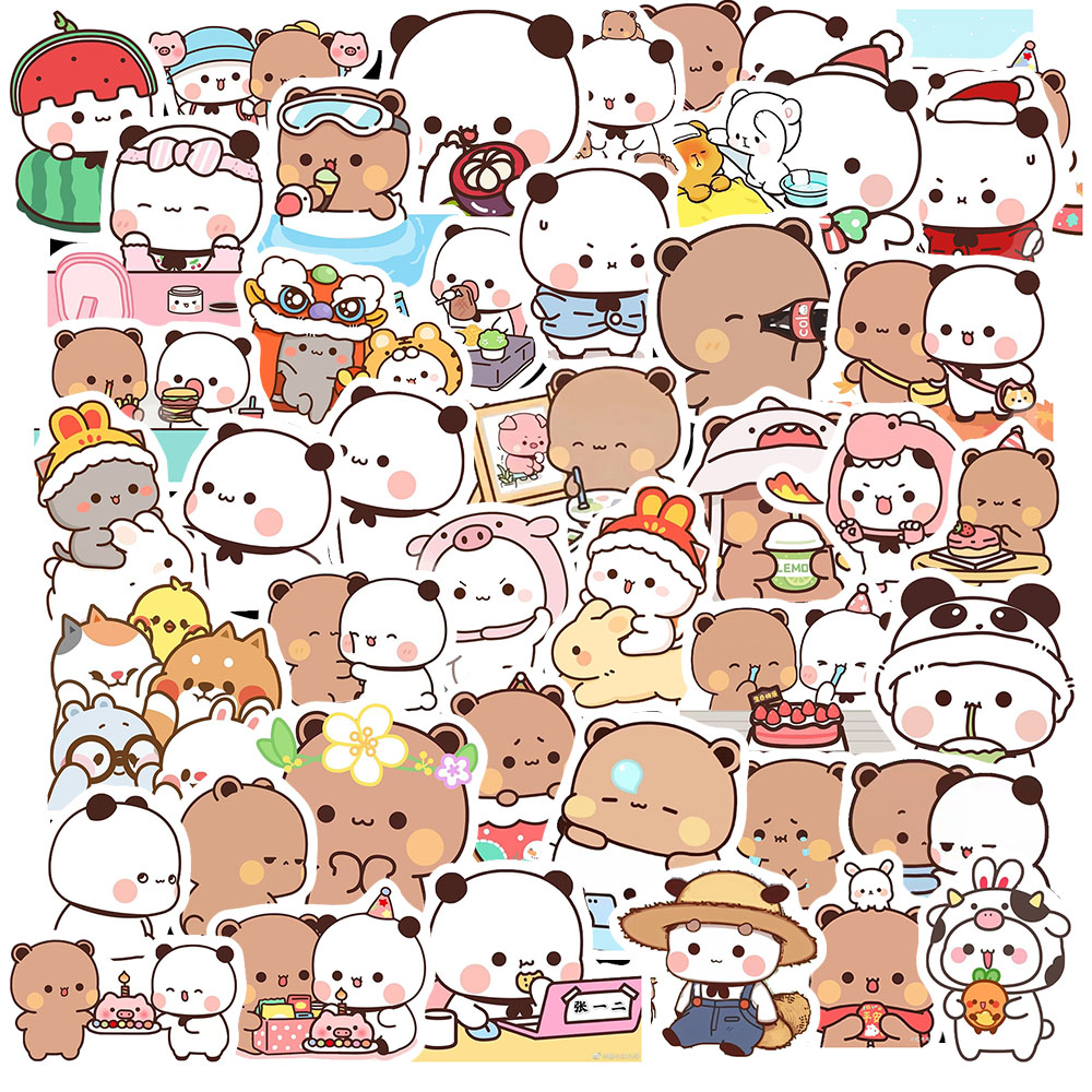 Sticker Gấu Nâu Và Gấu Trắng (9) Sticker Gau Nau Va Gau Trang 9