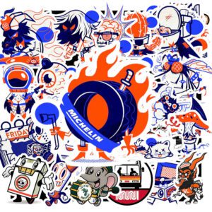 Sticker Graffiti Xanh Cam 3