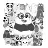 Bộ 100 Sticker Hình Gấu Trắng Đen – Đáng Yêu, Ngộ Nghĩnh, Siêu Chill Sticker Hinh Gau Trang Den 1