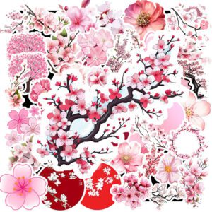 Bộ 50 Sticker Hoa Anh Đào – Sắc Hồng Dịu Dàng, Vẻ Đẹp Vĩnh Cửu