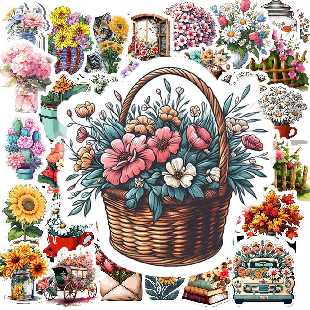 Sticker Hoa Cỏ (1) Sticker Hoa Co 1