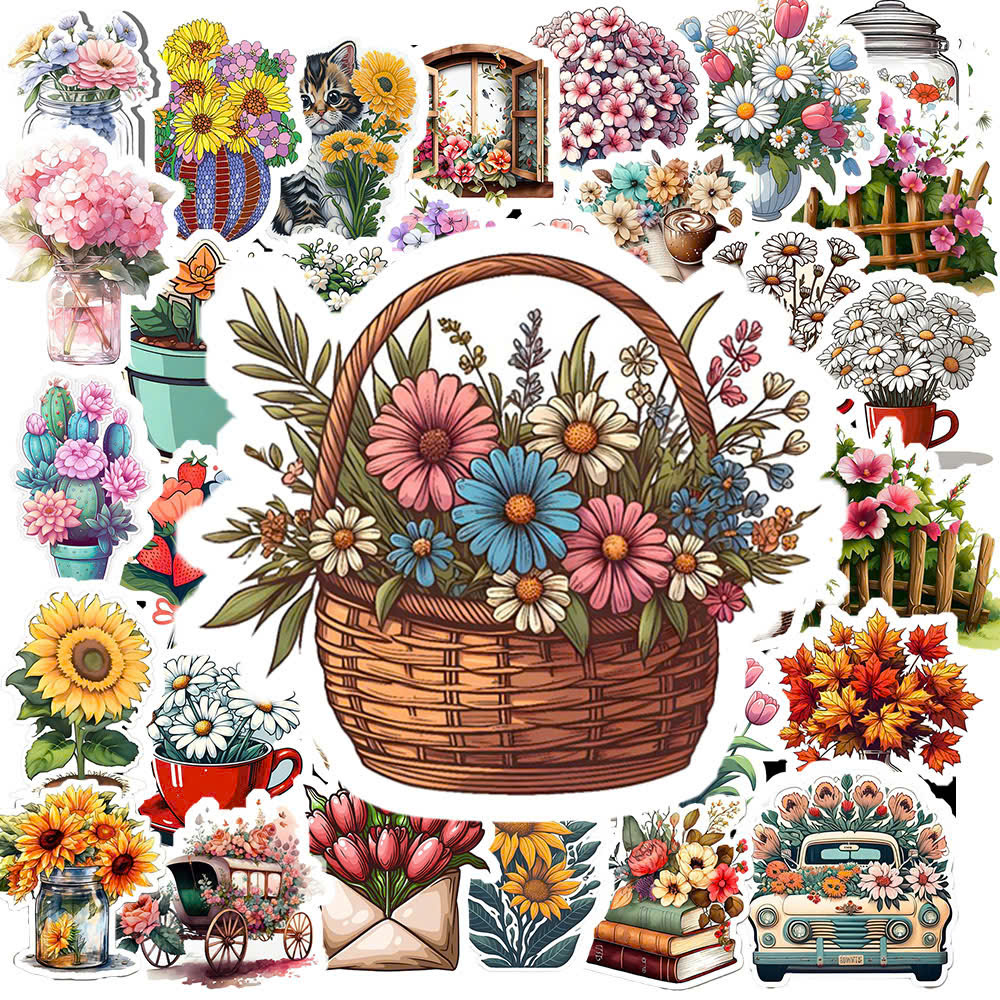 Sticker Hoa Cỏ (2) Sticker Hoa Co 2