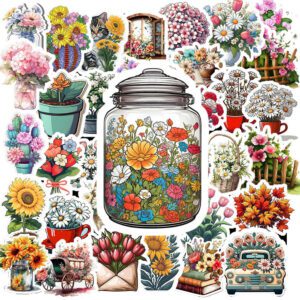 Bộ 50 Sticker Hoa Cỏ – Nhẹ Nhàng, Tươi Mát, Dễ Thương Tột Đỉnh Sticker Hoa Co 3