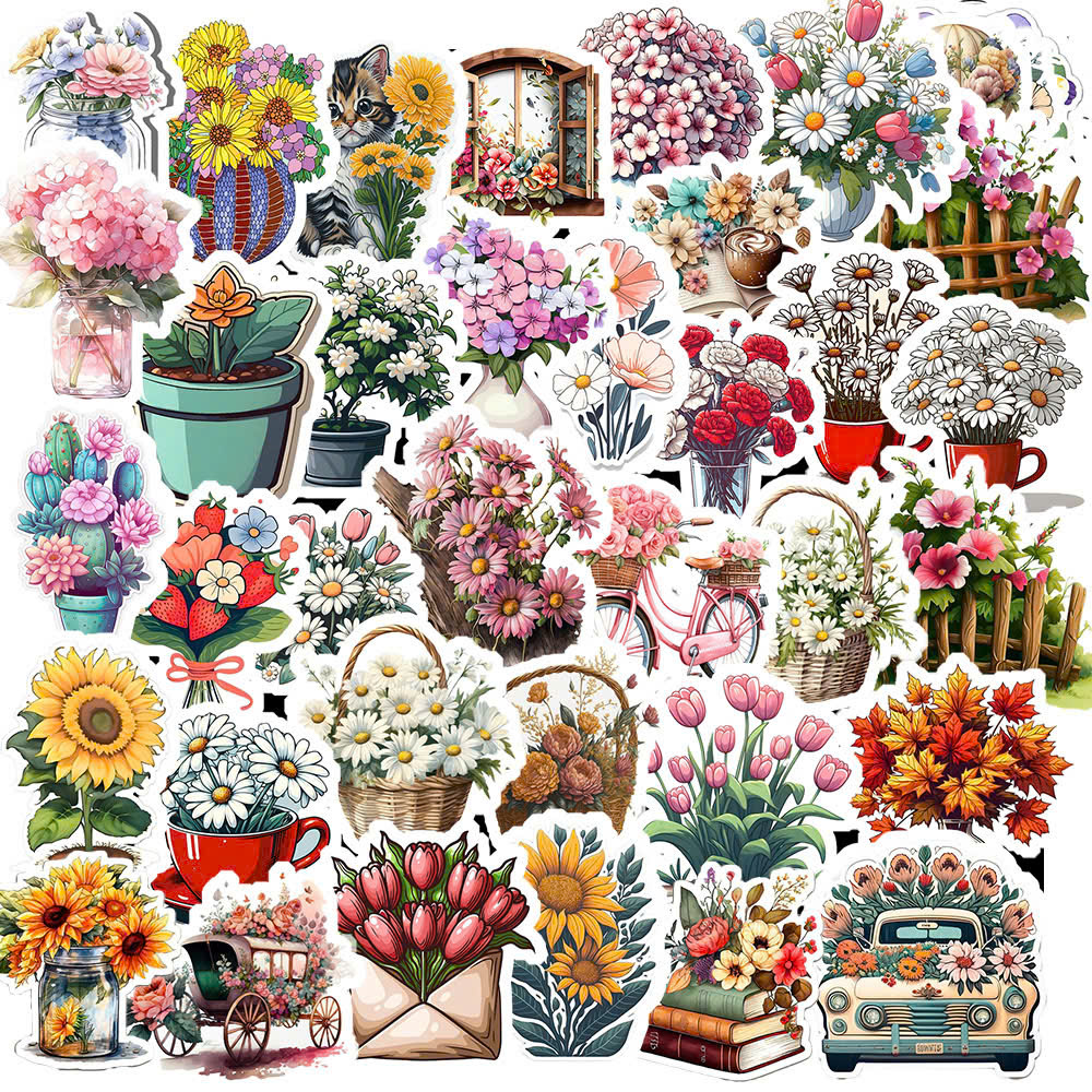 Sticker Hoa Cỏ (6) Sticker Hoa Co 6