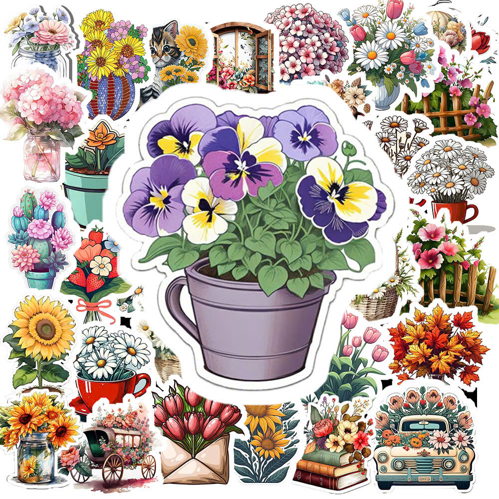 Sticker Hoa Cỏ (7) Sticker Hoa Co 7