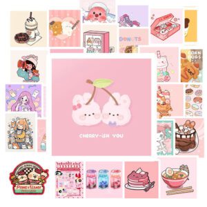 Bộ 50 Sticker Hồng – Ngọt Ngào Đến Tận Tim, Cưng Hết Phần Thiên Hạ Sticker Hong 3